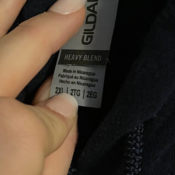 University of Michigan Wolverines National Champions Hoodie Blue 2XL Gildan - Picture 4 of 5